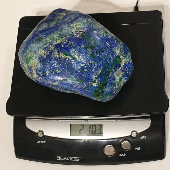 2.5 lbs Azurite polished nodule with Malachite